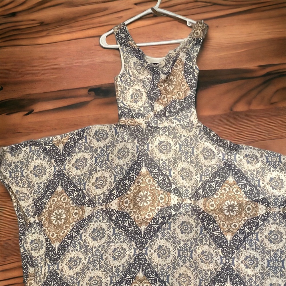 Le Château Handkerchief Hem Dress with Belt